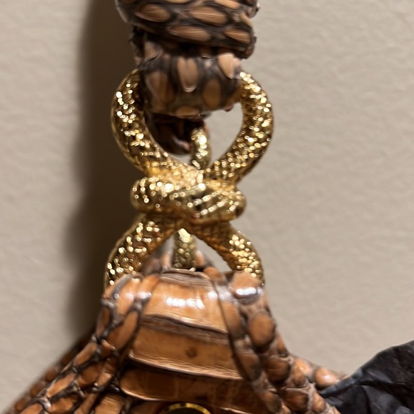 Leyla Exotic Skin Shoulder Tote - Picture 5 of 14